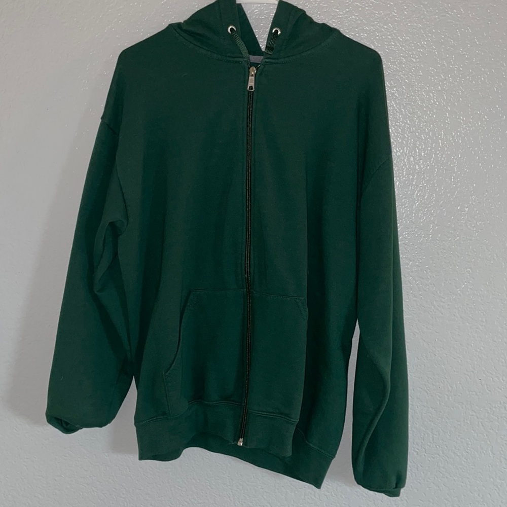 Green Zip Up Jacket